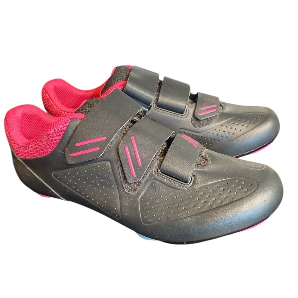 Liv Regalo Road Bike Cycling Shoes with Cleats- Fuchsia and Black- Size 9